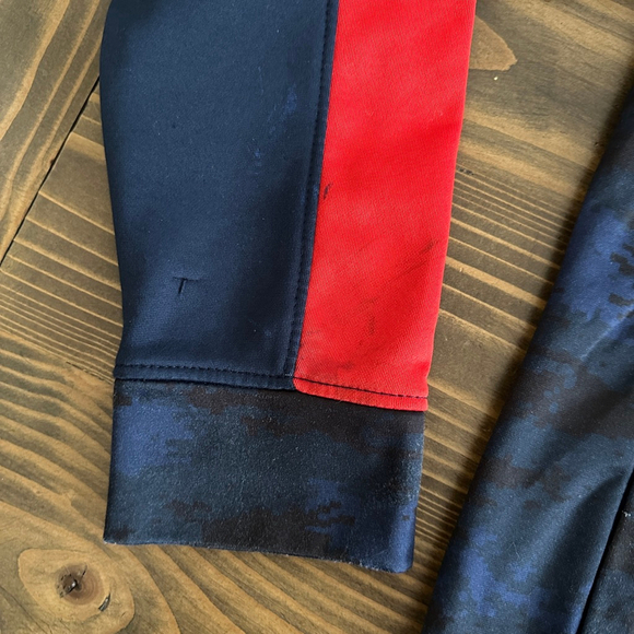 Boys New England Patriots NFL Hoodie Camo Blue Red Youth M 10/12 - Picture 9 of 9